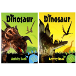 Dinosaur Activity Book - Green or Yellow